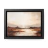 Coastal Serenity at Dusk: Sunset | Framed Gallery Canvas