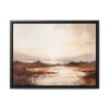 Coastal Serenity at Dusk: Sunset | Framed Gallery Canvas
