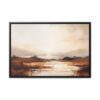 Coastal Serenity at Dusk: Sunset | Framed Gallery Canvas