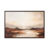 Coastal Serenity at Dusk: Sunset | Framed Gallery Canvas
