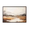 Coastal Serenity at Dusk: Fog | Framed Gallery Canvas