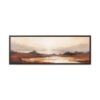 Coastal Serenity at Dusk: Sunset | Framed Gallery Canvas
