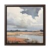 Coastal Sky Landscape Painting | Framed Gallery Wrapped Canvas