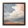 Sunset Clouds Landscape Painting | Framed Gallery Wrapped Canvas