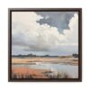 Coastal Sky Landscape Painting | Framed Gallery Wrapped Canvas