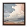 Sunset Clouds Landscape Painting | Framed Gallery Wrapped Canvas