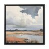 Coastal Sky Landscape Painting | Framed Gallery Wrapped Canvas