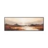 Coastal Serenity at Dusk: Sunset | Framed Gallery Canvas