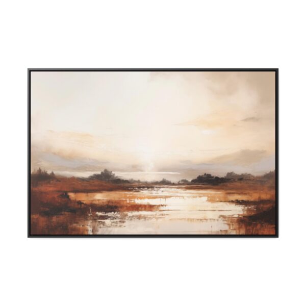 Coastal Serenity at Dusk: Sunset | Framed Gallery Canvas