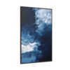 Icy Currents Blue Abstract Art | Framed Gallery Canvas Wrap
