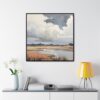 Coastal Sky Landscape Painting | Framed Gallery Wrapped Canvas