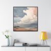 Sunset Clouds Landscape Painting | Framed Gallery Wrapped Canvas