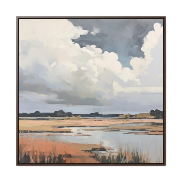 Coastal Sky Landscape Painting | Framed Gallery Wrapped Canvas