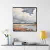 Coastal Sky Landscape Painting | Framed Gallery Wrapped Canvas