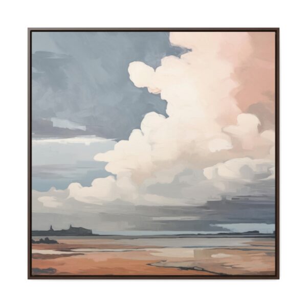 Sunset Clouds Landscape Painting | Framed Gallery Wrapped Canvas