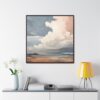 Sunset Clouds Landscape Painting | Framed Gallery Wrapped Canvas