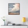 Sunset Clouds Landscape Painting | Framed Gallery Wrapped Canvas