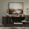 Coastal Serenity at Dusk: Sunset | Framed Gallery Canvas