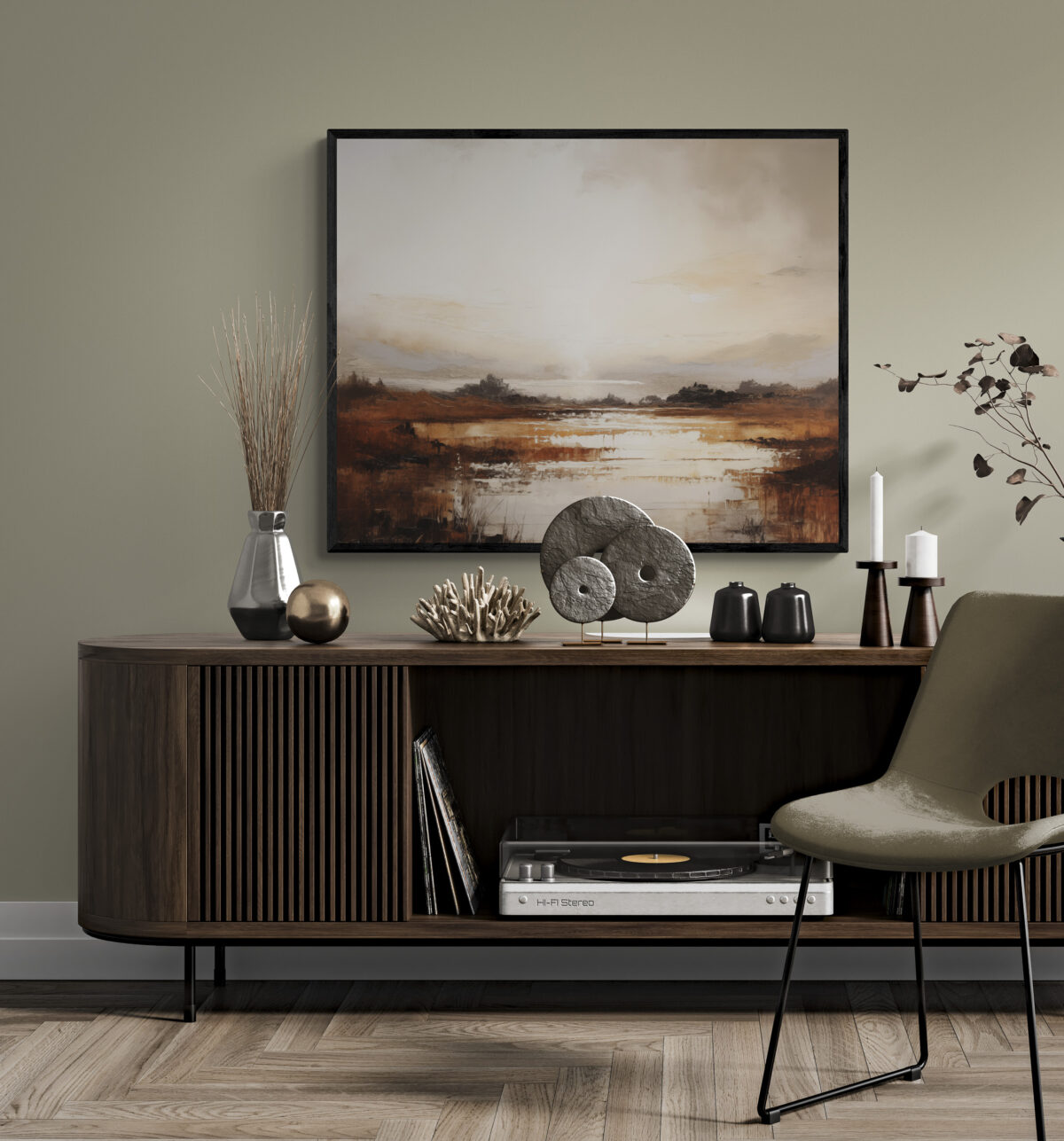 Coastal Serenity at Dusk: Sunset | Framed Gallery Canvas