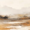 Coastal Serenity at Dusk: Fog | Framed Gallery Canvas