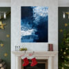 Icy Currents Blue Abstract Art | Matte Poster