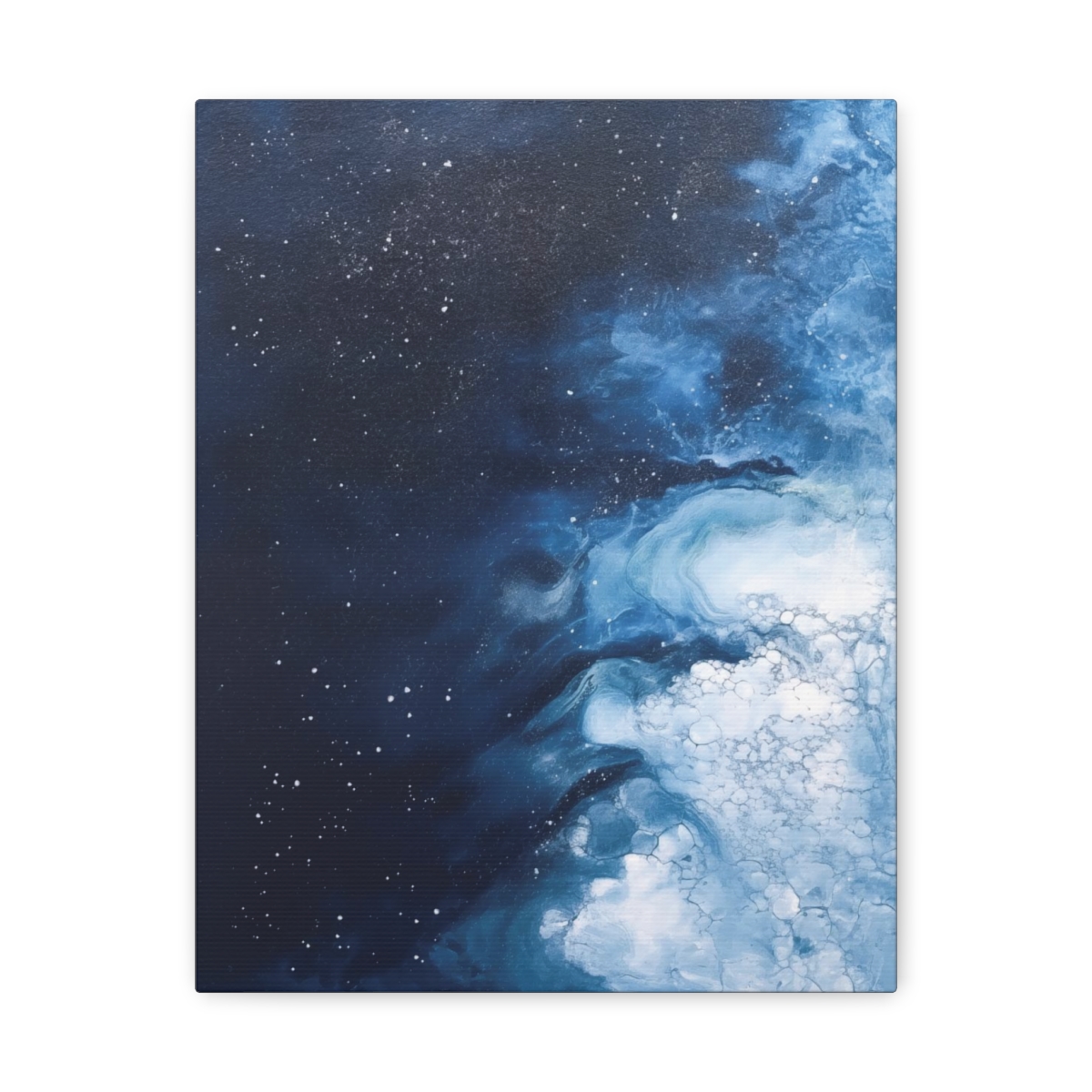 Melting Icebergs Blue Abstract Art | Gallery Wrapped Canvas