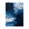Icy Currents Blue Abstract Art | Matte Poster