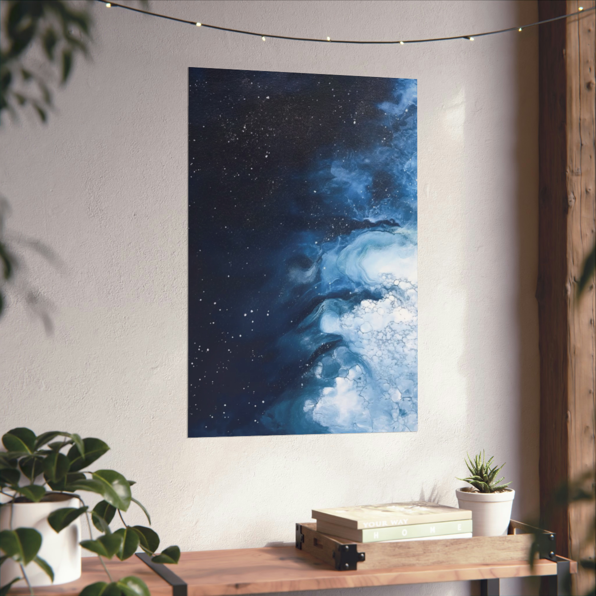 Melting Icebergs Blue Abstract Art | Matte Poster