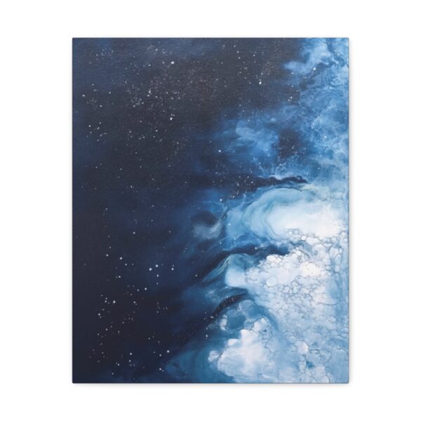 Melting Icebergs Blue Abstract Art | Gallery Wrapped Canvas