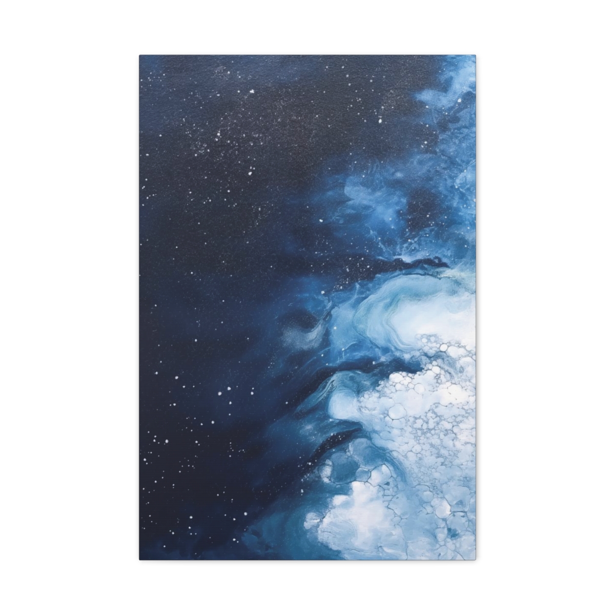 Melting Icebergs Blue Abstract Art | Gallery Wrapped Canvas