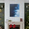 Melting Icebergs Blue Abstract Art | Gallery Wrapped Canvas