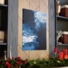Icy Currents Blue Abstract Art | Gallery Wrapped Canvas