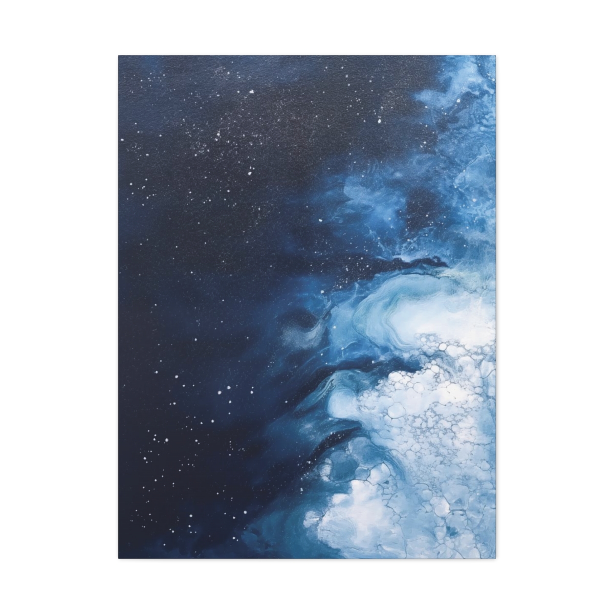 Melting Icebergs Blue Abstract Art | Gallery Wrapped Canvas