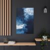 Icy Currents Blue Abstract Art | Gallery Wrapped Canvas