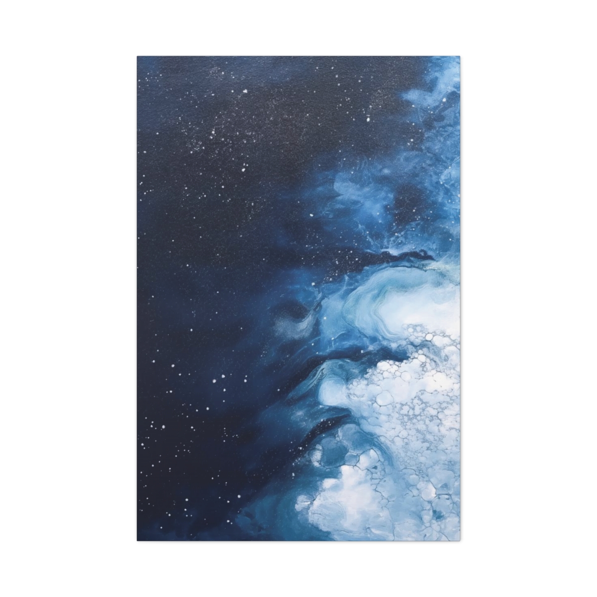 Melting Icebergs Blue Abstract Art | Gallery Wrapped Canvas
