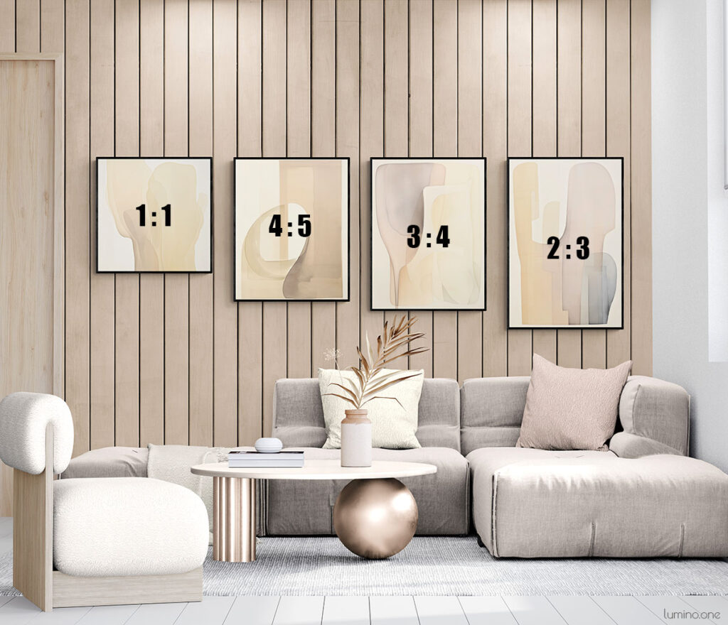 Common Aspect Ratios for Wall Art and Art Prints
