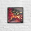 [SOLD] "Crimson Nebula" - Abstract Acrylic Painting | Framed Canvas