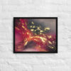 [SOLD] "Crimson Nebula" - Abstract Acrylic Painting | Framed Canvas