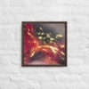 [SOLD] "Crimson Nebula" - Abstract Acrylic Painting | Framed Canvas