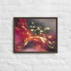 [SOLD] "Crimson Nebula" - Abstract Acrylic Painting | Framed Canvas