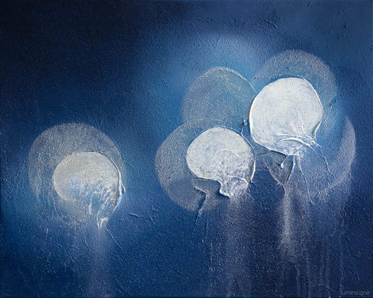 "Midnight Serenade" - Acrylic on Canvas - 16x20 - Natalie Bell, January 2024