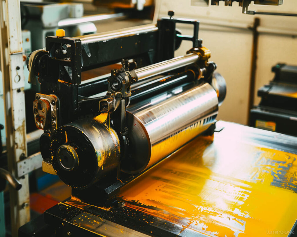 Lithograph offset print press machine
