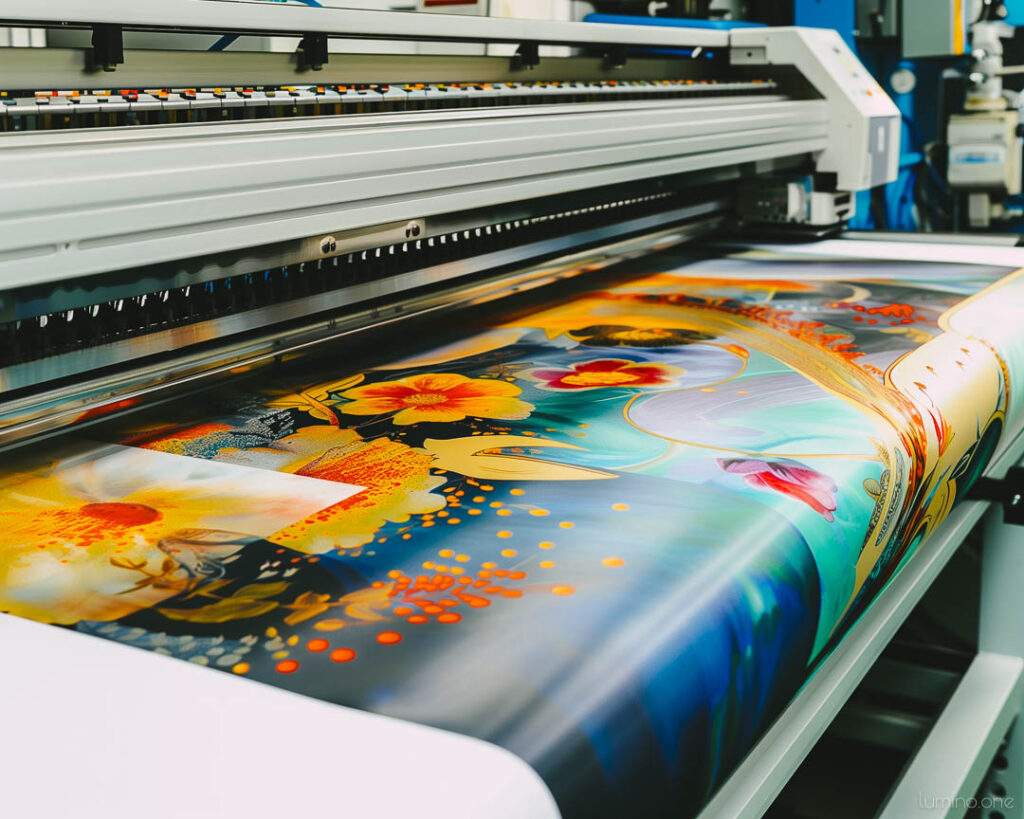 Modern giclee printer printing process