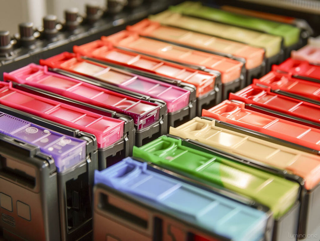 Printer cartridges for a fine art giclee printer