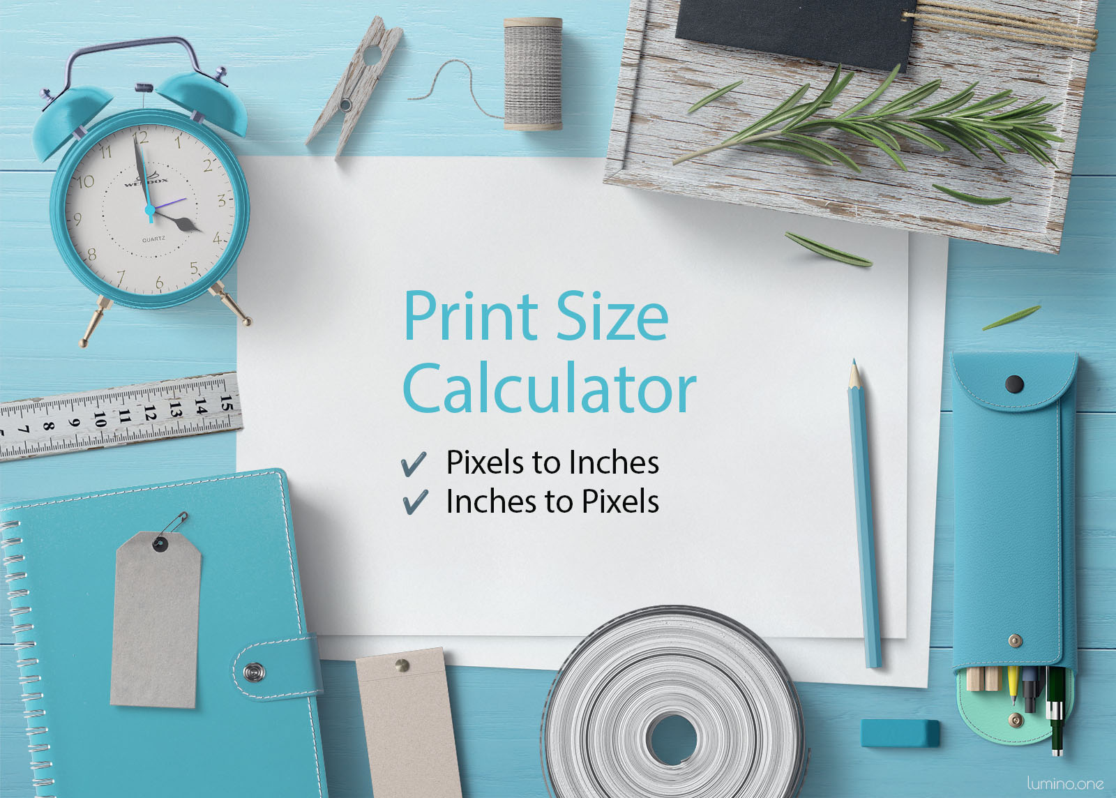 Image and Wall Art Print Size Calculator Tool