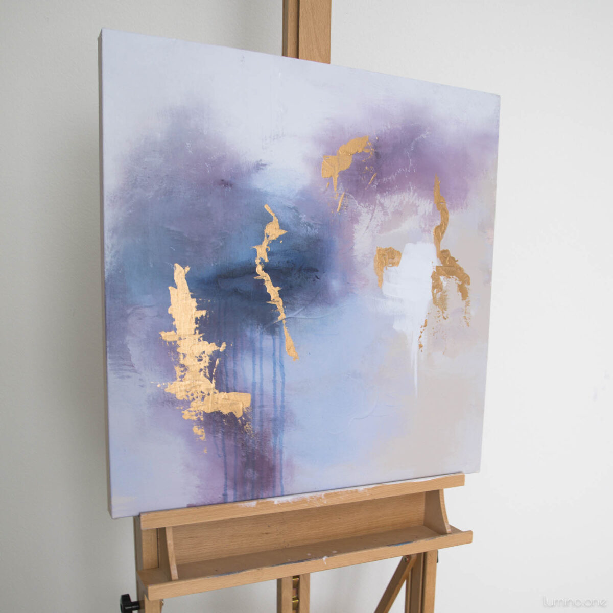 Whispering Shades of Purple I - Acrylic on Canvas - 24x24 - Natalie Bell, April 2024