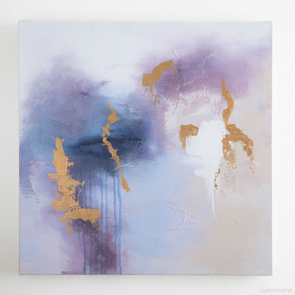 Whispering Shades of Purple I - Acrylic on Canvas - 24x24 - Natalie Bell, April 2024