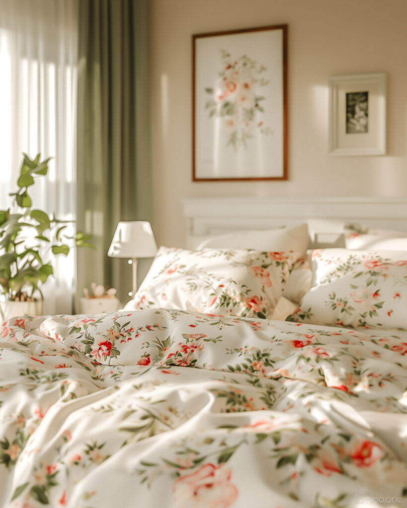 Floral Decor - Summer Bedroom Refresh - Pink Flower Bedding