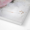 Pink Winter Cowgirl Painting - Gallery Wrap Canvas - Closeup - Hat