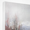 Pink Winter Cowgirl Painting - Gallery Wrap Canvas - Closeup - Hat
